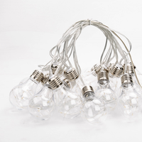 Guirlande lumineuse solaire d'extérieur pour jardin féerique, boules lumineuses, ampoules LED, décoration de Noël et de mariage