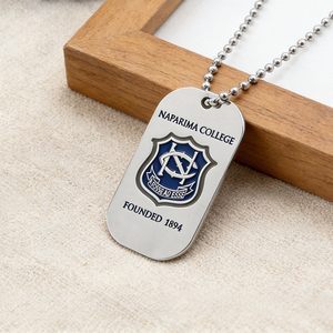 Оптовые высококачественные металлические именные бирки для собак с логотипом, серебряные и золотые заготовки, дизайн из нержавеющей стали - Product Image 6