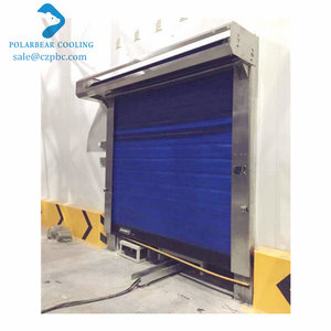 Puertas enrollables con aislamiento térmico motorizadas industriales de alta velocidad con congelador de cortina de Pvc para cámara frigorífica - Product Image 2