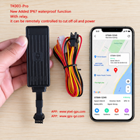 Traceur GPS pour véhicule TK003 avec relais de coupure moteur à distance, dispositif de suivi en temps réel pour voiture et moto, application gratuite à vie