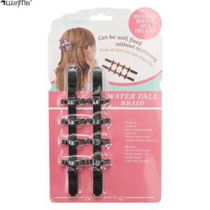 Tresseur de cheveux en plastique Wanmei, noir, avec pince pour queue de cheval, outil de coiffure - Product Image 1
