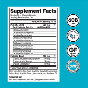 Groothandel Probiotica 60 Miljard Capsules Cfu 10 Stammen Prebiotica Immuunsysteem Spijsvertering Darmgezondheid 60 Miljard Probiotica Capsules - Product Image 5