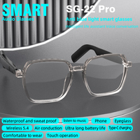 Lunettes Intelligentes Anti-Lumière Bleue WD50-SG22pro avec Fonction Musique, Indicateur Électronique et Microphone pour Musique Bluetooth, Prise en Charge de l'IA