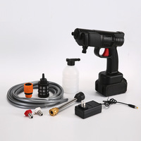 Pompe à eau haute pression sans fil portable, batterie au lithium rechargeable, machine de lavage de voiture, pistolet pulvérisateur, outil électrique domestique