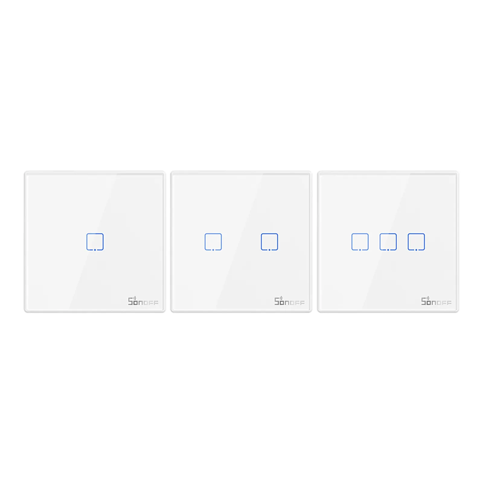 Sonoff T2EU-RF 86 Type Wall Panel Sticky 433Mhz Wireless RF Remote Control 2-Way Control For Sonoff TX Series 4CHPROR3 RFR2