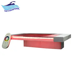 Waterval Opknoping Zwembad Water Acryl Outdoor Spa Led Sheer Afdaling Tuin Fontein Water Blade