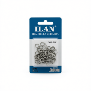 Ojal Metálico Cerrado Ilan de 10mm para Uso en Prendas de Vestir, 80 Piezas - Product Image 1
