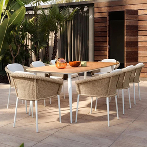 Ensemble <span class=keywords><strong>de</strong></span> mobilier <span class=keywords><strong>de</strong></span> jardin haut <span class=keywords><strong>de</strong></span> gamme <span class=keywords><strong>en</strong></span> <span class=keywords><strong>rotin</strong></span> PE, style pastoral, pour cour, <span class=keywords><strong>table</strong></span> et chaises, balcon, extérieur, imperméable, protection solaire, chaises <span class=keywords><strong>de</strong></span> jardin - Product Image 2