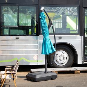 Al Aire Libre de aluminio de acero 2M 2,5 m Patio paraguas redondo voladizo jardín Base de Metal para Hotel centro comercial patio casa de campo - Product Image 6