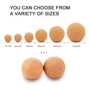 TIANLEICORK Palline da Yoga a Forma di Arachide in Legno e Sughero, Ecologiche, Naturali, Durevoli, Antiscivolo, con Logo Personalizzato - Product Image 2