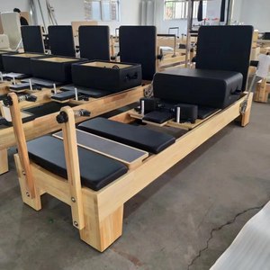 Set per Palestra Commerciale, Attrezzatura per Allenamento Yoga, <span class=keywords><strong>Reformer</strong></span> <span class=keywords><strong>Pilates</strong></span> Classico in Legno di Quercia - Product Image 1
