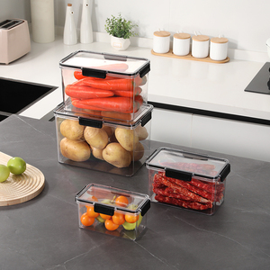 Gran oferta, organizadores <span class=keywords><strong>de</strong></span> cocina, contenedor <span class=keywords><strong>de</strong></span> plástico hermético para mascotas, caja <span class=keywords><strong>de</strong></span> contenedores <span class=keywords><strong>de</strong></span> almacenamiento <span class=keywords><strong>de</strong></span> alimentos con logotipo personalizado - Product Image 1