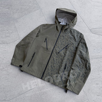 Veste coupe-vent imperméable à capuche en polyester et nylon, réactive à l'eau, pour homme, idéale pour la randonnée en extérieur