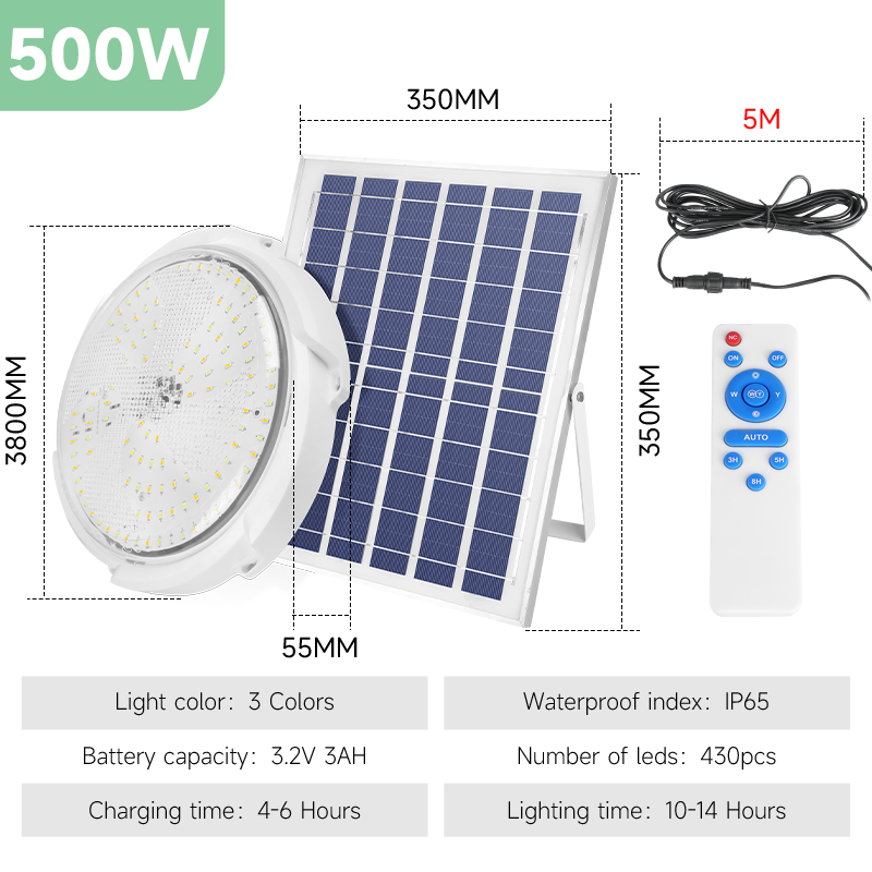 New Solar LED Square Round Wall
