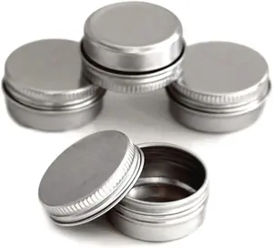 10ml Wholesale Tins Cosmetic Container Empty Aluminum Cream Jars lip balm containers