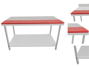 Mesa de Trabajo Esencial de Acero Inoxidable VICTORY KITCHEN con Patas Redondas y Tabla de Cortar para Hoteles y Restaurantes, Hecho en China - Product Image 5