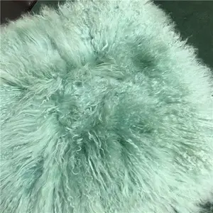 Cina fornitori custom fard rosa cuscino in pelliccia di pecora