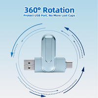 Clés USB en gros à bas prix 32 Go 64 Go 128 Go Clés USB rotatives adaptées aux téléphones mobiles et aux ordinateurs USB 2.0