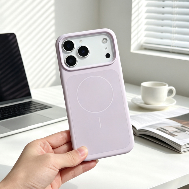 JOYPORODO Liquid Silicone Phone case with Magnetic Backplate for iPhone 17 Pro Max Shockproof Phone case for 17 Coque Telephone