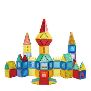 Yüksek kalite 133 adet manyetik bloklar takım toptan çocuklar öğrenme eğitici oyuncaklar 3D bulmacalar oyunları plastikten yapılmış - Product Image 1