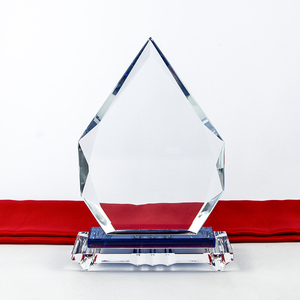 Wholesale K9 Blank Crystal Trophy Custom 3d Laser Engraving Crystal Photo Frame Crystal Glass Trophies