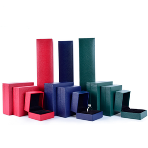 Nuevo Diseño Clásico de Caja de Joyería de Plástico, Caja de Embalaje de Papel con Imitación de Cuero para Anillos, Colgantes y Cadenas, Venta al Por Mayor Personalizada - Product Image 3