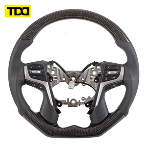 พวงมาลัยคาร์บอนไฟเบอร์แท้ TDD สำหรับ Toyota Alphard Land Cruiser Vellfire ปี 2016 2017 2018 2019 2020 - Product Image 4