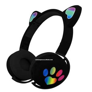 Audífonos Inalámbricos con Orejas de Gato KTP-101 <span class=keywords><strong>2022</strong></span>, Precio de Fábrica, Plegables, para Juegos, con Luces LED RGB, Bluetooth - Product Image 5