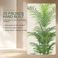 Künstliche Areca-Palme mit Mehrfachstamm im Topf für Innenraumdekoration Realistische Künstliche Grünpflanze