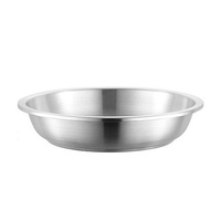 Assiette ronde en acier inoxydable 304, assiette à dîner pour la maison, assiette à dessert, assiette de service alimentaire, plateau plat épaissi