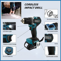 Perceuse électrique sans fil professionnelle de qualité industrielle, 31 V, moteur sans balais, couple élevé de 40 Nm, fournie par le fabricant