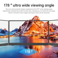 Monitor Portátil de 14 Pulgadas, Segunda Pantalla Táctil FHD 1080P IPS, Soporte de un Solo Brazo, Tipo C HD para Viajes, Oficina y Programación