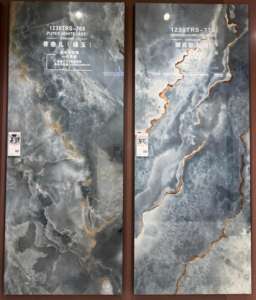 GGYB-001 1200X2400X12MM SINTERED STONE SLAB MARBLE LOOK HIGH GLOSS WATERPROOF ACID-RESISTANT ANTI-BACTERIAL MODERN BASEMENT - Product Image 4