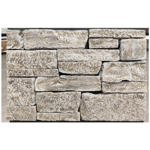 Elcorona <span class=keywords><strong>H04</strong></span> nhân tạo ngẫu nhiên xếp chồng lên nhau đá tường giả ngoài trời đá mặt tiền sản xuất đá Veneer - Product Image 1