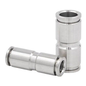 Raccordi Pneumatici Rapidi M5 1/8\" 1/4\" 3/8\" 1/2\" 4 6 8 10 12 14 16mm in Acciaio Inox SS304 Connettori Push-in per Aria - Product Image 5