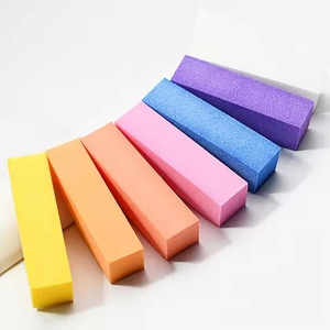 キューボイドネイルブロックバッファー100グリット7色両面エバーネイルアートバフ研磨研磨スクエアバッファーマニキュアファイルツール - Product Image 2