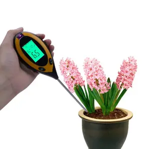 4 in 1 Boden-PH-Meter, Bodentester-Feuchtigkeit messgerät Licht-und PH-Tester für Topfpflanzen gärten