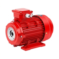 Moteur servo AC triphasé sans balais à arbre creux, efficacité IE2, IP55, montage à bride, faible bruit, pour ventilateur et pompe haute pression