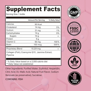 Private Label OEM Liquid <b>Collagen</b> Peptide Drink Skin Whitening & Brightening Beauty Product for Adult Skin Whitening Drink - Product Image 2