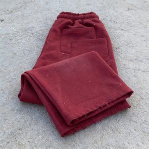 Pantalon de survêtement vintage streetwear surdimensionné de haute qualité avec strass, 100 % coton, imprimé sur mesure, coupe droite pour homme - Product Image 3