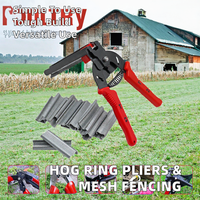 Nouvelles pinces à anneaux pour grillage métallique, clôture, cage à poulets, lapins, oiseaux, gabion, sertissage - pour usage domestique