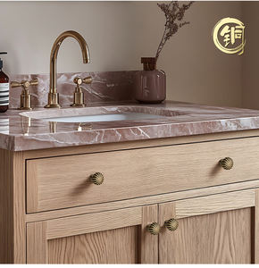 황동 단일 구멍 손잡이 단단한 순수 손잡이 미니 서랍 손잡이 옷장 캐비닛 TV 스탠드 욕실 세면대 당겨 - Product Image 4