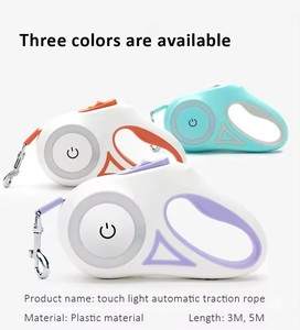 Verkaufsschlager: LED-Haustierleinen, Automatische Einziehbare Hundeleine mit LED-Licht, Multifunktionale, Batteriebetriebene Führleine für Haustiere - Product Image 3