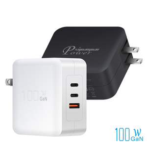 Cargador de Pared Portátil Plegable con <span class=keywords><strong>Enchufe</strong></span> Estadounidense, 100 W, Múltiples Salidas, 2 Puertos <span class=keywords><strong>USB</strong></span> C, 1 Puerto <span class=keywords><strong>USB</strong></span> A, Tipo C, GaN, Carga Ultra Rápida para Teléfono - Product Image 1