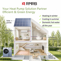 Pompe à chaleur air-eau R290 à compresseur EVI DC Inverter A+++ ErP haute efficacité pour chauffage, refroidissement et chauffe-eau domestique