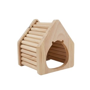 Ensemble de jeu pour hamster en bois avec tunnel et cachettes pour usage intérieur - Product Image 5