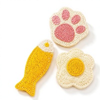 Éponge de loofah comestible naturelle, jouet à mâcher résistant, jouet interactif pour le nettoyage des dents pour chats et chiens, vente en gros