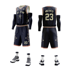 Tenue de basketball <span class=keywords><strong>All</strong></span>-<span class=keywords><strong>Star</strong></span> personnalisée unisexe pour adulte – Compétition estivale, séchage rapide, respirante, épaules étroites, personnalisable - Product Image 1