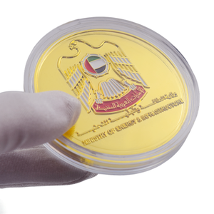 Moneta Commemorativa 3D Personalizzata del Ministero dell'Energia degli Emirati Arabi Uniti, Moneta Dorata Souvenir del Giorno del Lavoro di Dubai, Regalo Sfida Nazionale degli Emirati Arabi Uniti - Product Image 2
