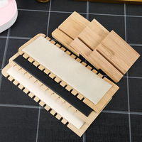 Support de présentation de collier en bois minimaliste, présentoir à bijoux en bois massif pour pendentif et chaîne, vitrine de magasin